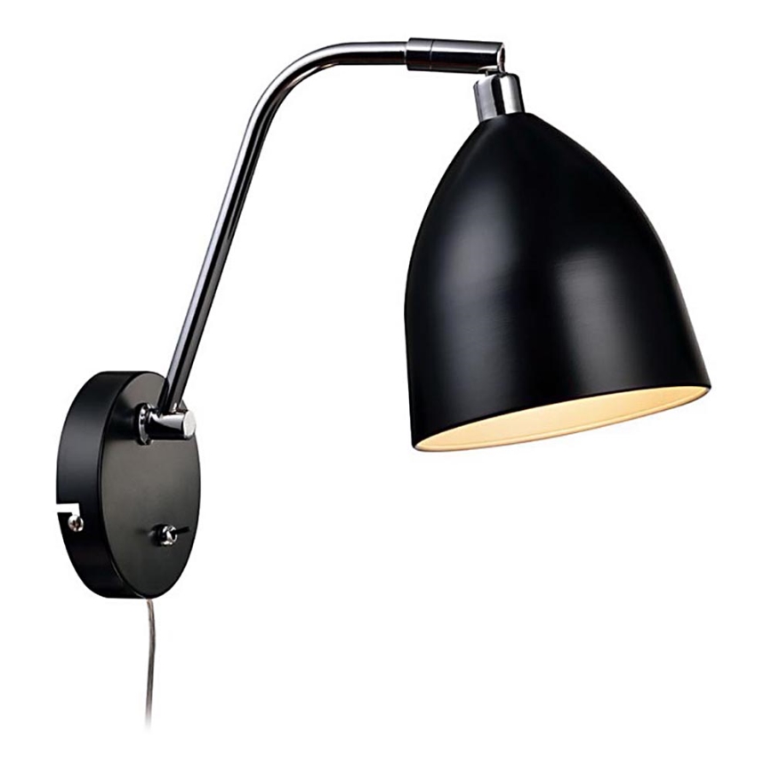 Markslöjd 105027 - Zidna lampa HAMINA 1xE27/40W/230V crno