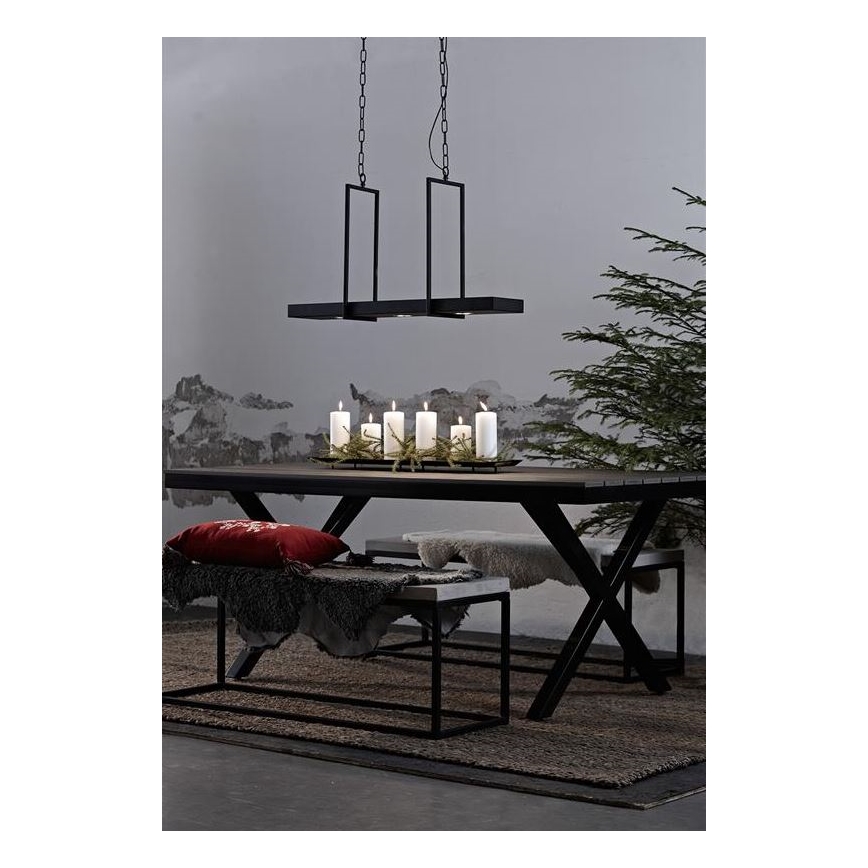 Markslöjd 105780 - LED luster za prigušivanje na lancu TRAY 3xLED/3W/230V crna