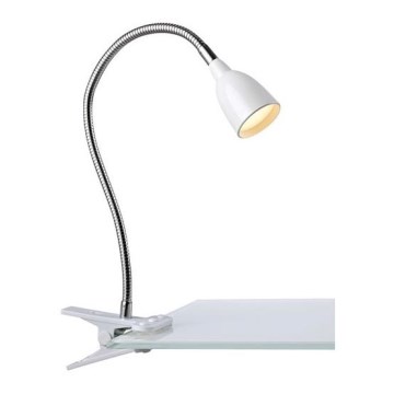 Markslöjd 106091 - LED Stona lampa sa štipaljkom TULIP LED/3W/230V bela
