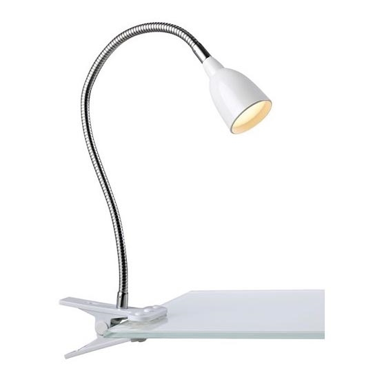 Markslöjd 106091 - LED Stona lampa sa štipaljkom TULIP LED/3W/230V bela
