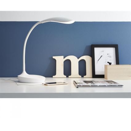 Markslöjd 106093 - prigušiva LED stona lampa sa USB SWAN LED/4,6W/230V
