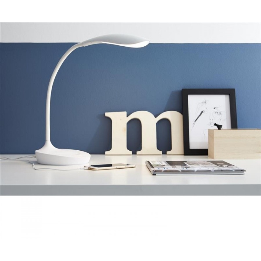 Markslöjd 106093 - prigušiva LED stona lampa sa USB SWAN LED/4,6W/230V