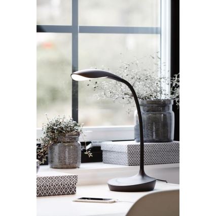 Markslöjd 106094 - LED prigušiva stona lampa sa USB SWAN LED/4,6W/230V