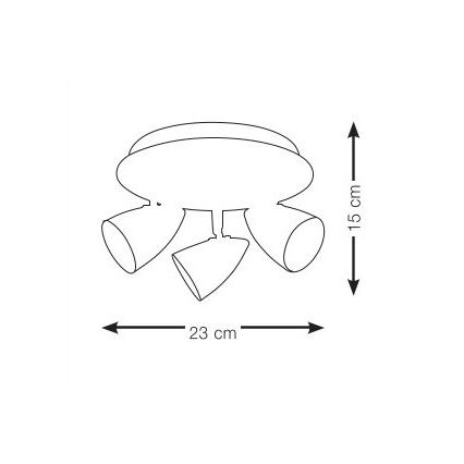 Markslöjd 106319 - Reflektorska lampa CIRO 3xGU10/35W/230V