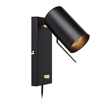 Markslöjd 106587 - Zidna lampa za prigušivanje CARRIE 1xGU10/35W/230V crno