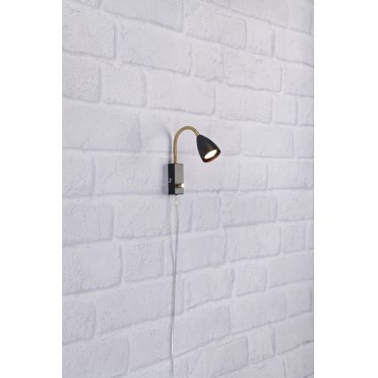 Markslöjd 106589 - Zidna svjetiljka CIRO 1xGU10/7W/230V crna