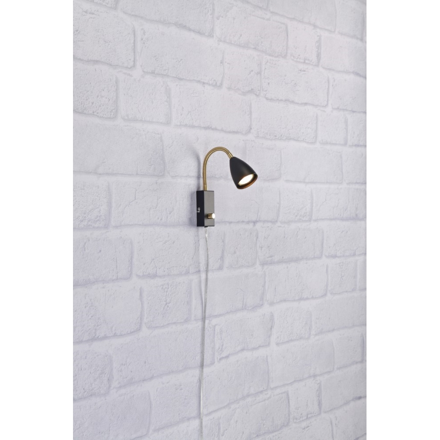 Markslöjd 106589 - Zidna svjetiljka CIRO 1xGU10/7W/230V crna