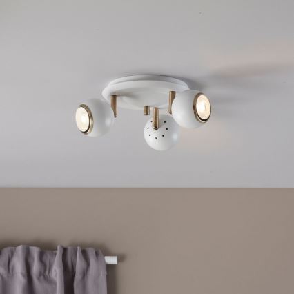 Markslöjd 106875 - Stropna svjetiljka COCO 3xGU10/35W/230V bijela