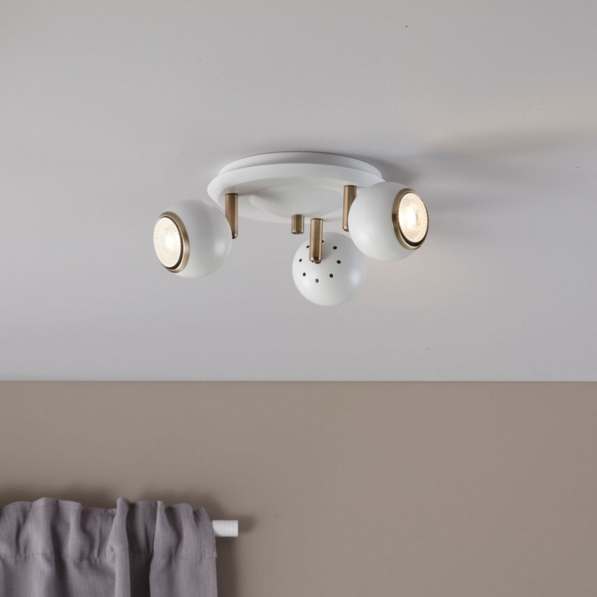 Markslöjd 106875 - Stropna svjetiljka COCO 3xGU10/35W/230V bijela