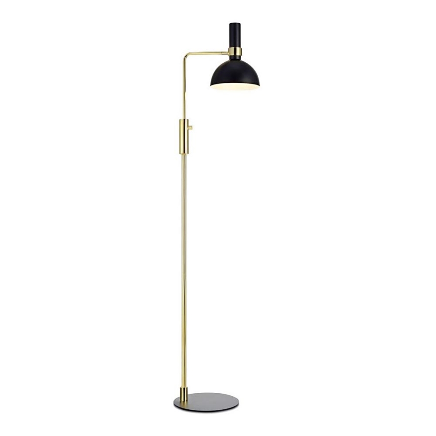Markslöjd 106972 - Stojna lampa za prigušivanje LARRY 1xE27/60W/230V crno/zlatna