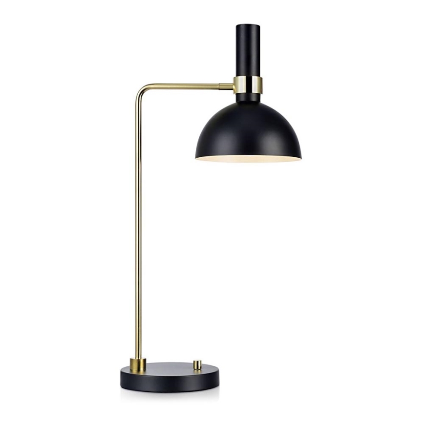 Markslöjd 106973 - Stona lampa za prigušivanje LARRY 1xE27/60W/230V crno/zlatna