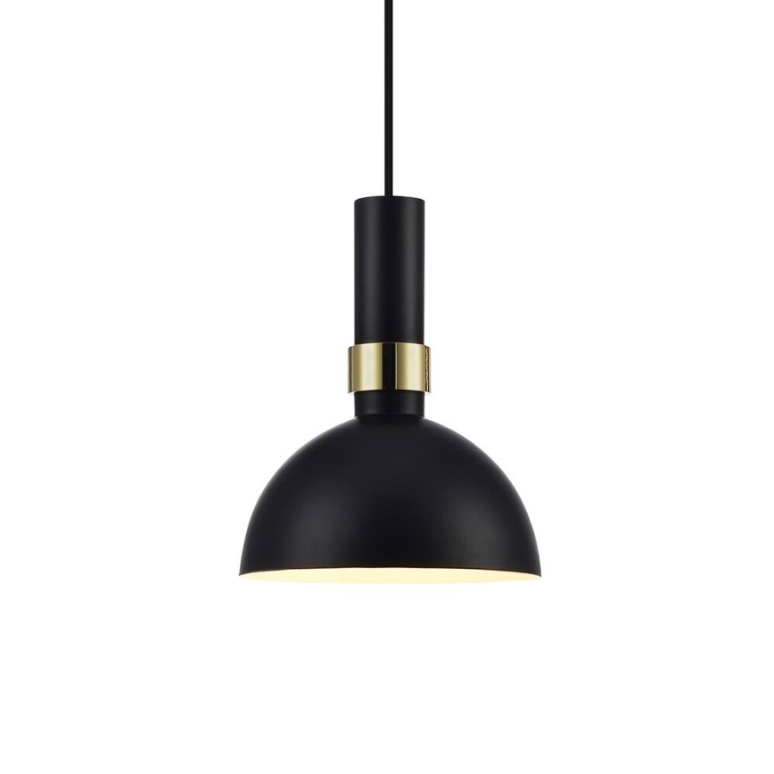 Markslöjd 106974 - Luster na sajli LARRY 1xE27/60W/230V crno/zlatna
