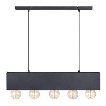 Markslöjd 107037 - Luster na sajli COUTURE 5xE27/40W/230V crno