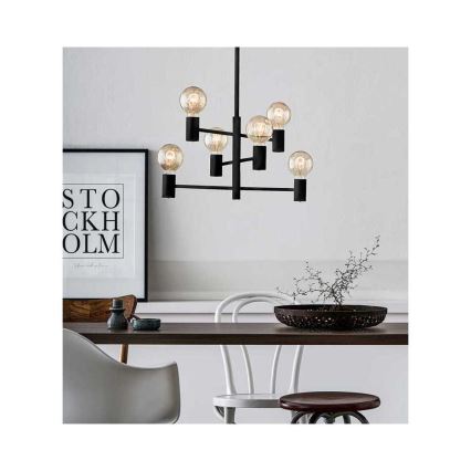 Markslöjd 107281 - Luster na sajli CAPITAL 6xE27/60W/230V