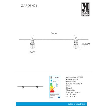 Markslöjd 107292 - LED Spoljašnji dekorativni lanac GERLANDA GARDEN 10xLED 5,5m IP44