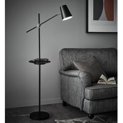 Markslöjd 107307 - Podna lampa sa USB LINEAR 1xE14/40W/230V
