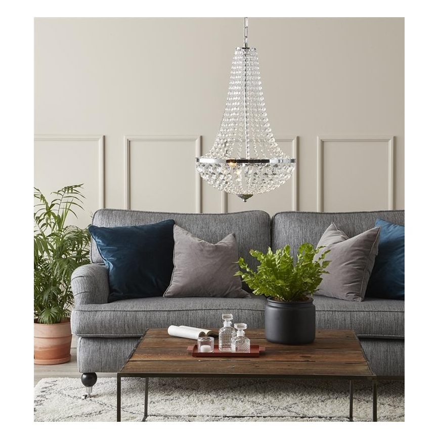 Markslöjd 107550 - Kristalni za kupatilo luster na lancu GRÄNSÖ 2xG9/20W/230V IP44