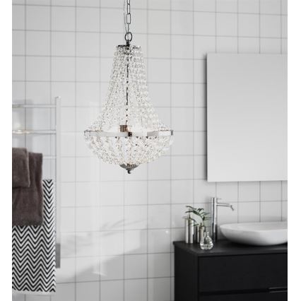 Markslöjd 107550 - Kristalni za kupatilo luster na lancu GRÄNSÖ 2xG9/20W/230V IP44