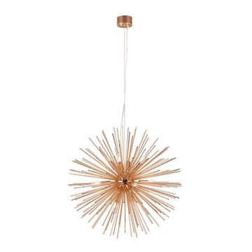 Markslöjd 107752 - Luster na sajli SOLEIL 12xE14/20W/260V roze zlatno