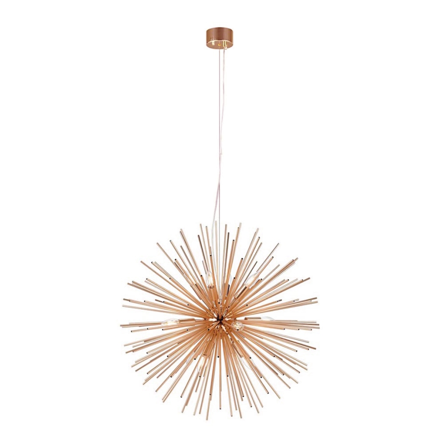 Markslöjd 107752 - Luster na sajli SOLEIL 12xE14/20W/260V roze zlatno