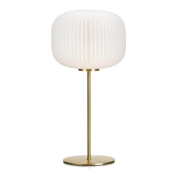 Markslöjd 107819 - Stona lampa SOBER 1xE27/60W/230V bela/mesing