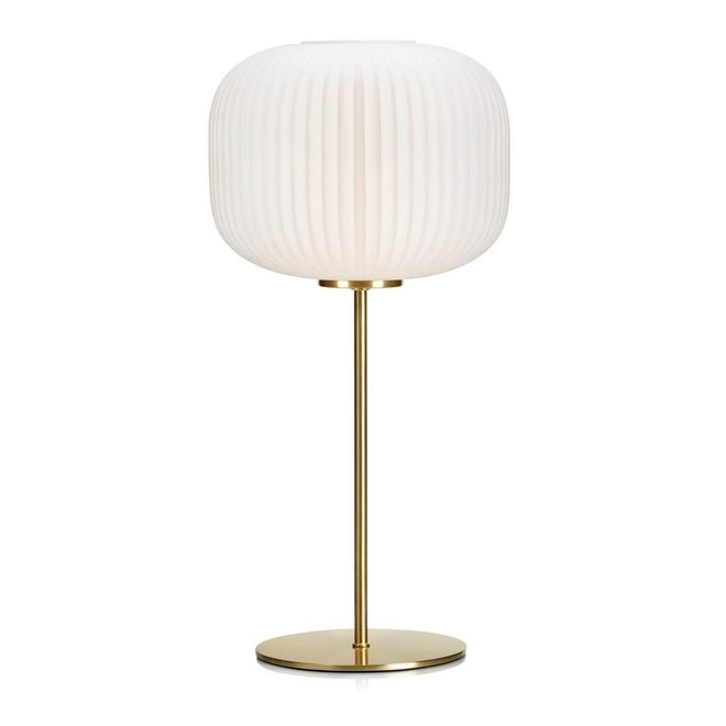 Markslöjd 107819 - Stona lampa SOBER 1xE27/60W/230V bela/mesing