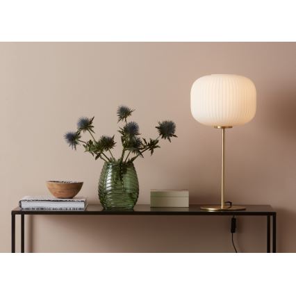Markslöjd 107819 - Stona lampa SOBER 1xE27/60W/230V bela/mesing