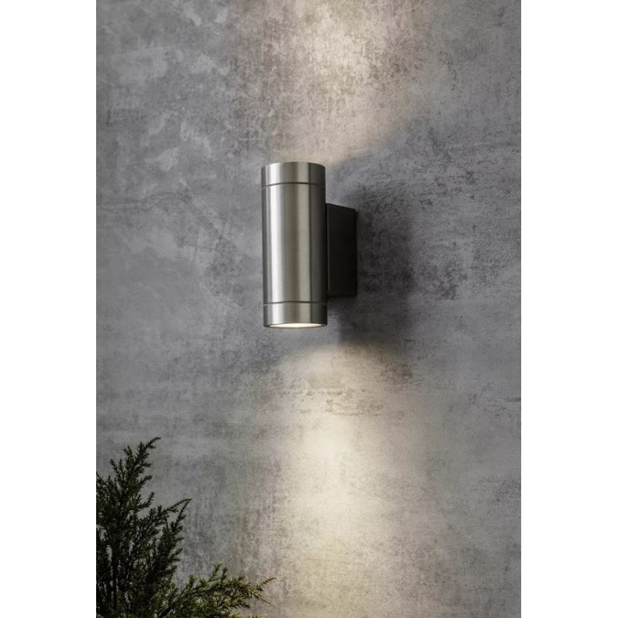 Markslöjd 107917 - Spoljašnja zidna lampa PIPE 2xGU10/35W/230V IP44