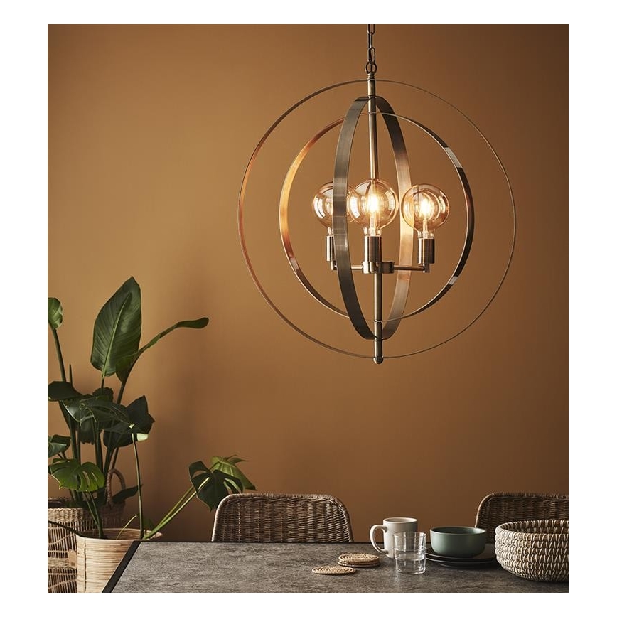 Markslöjd 107941 - Luster na lancu ORBIT 3xE27/60W/230V