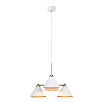 Markslöjd 108077 - Luster na sajli KLINT 4xE14/40W/230V bela