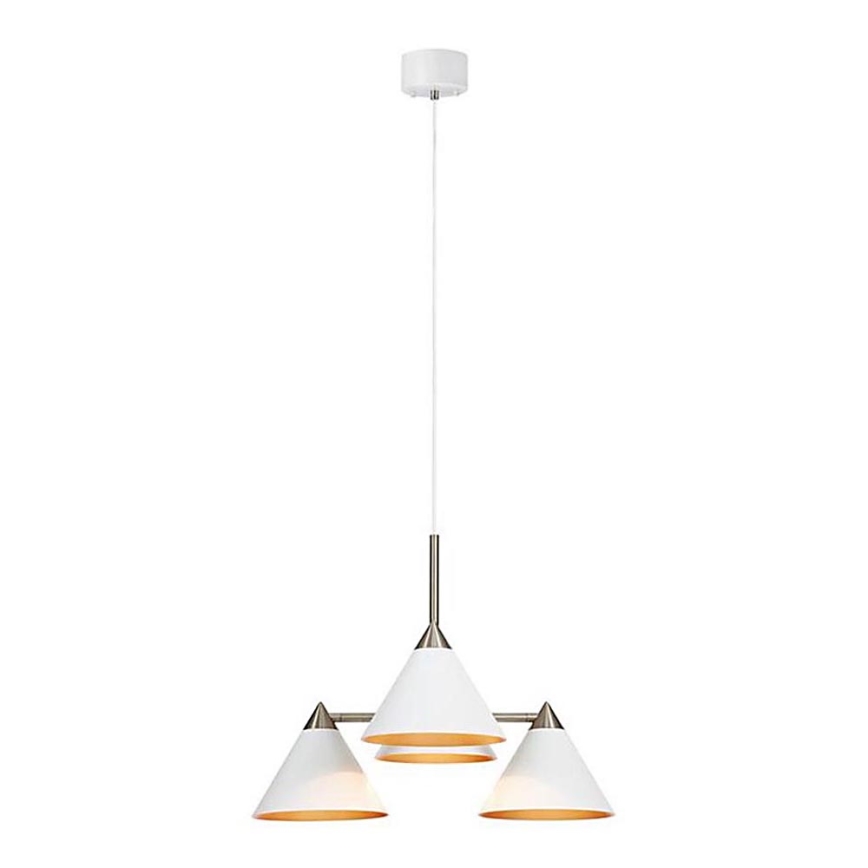 Markslöjd 108077 - Luster na sajli KLINT 4xE14/40W/230V bela