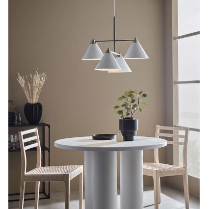 Markslöjd 108077 - Luster na sajli KLINT 4xE14/40W/230V bela