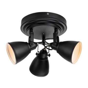 Markslöjd 108081 - Reflektorska lampa za kupatilo FJÄLLBACKA 3xG9/20W/230V IP44 crno