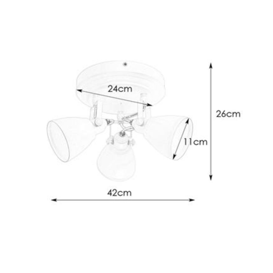 Markslöjd 108081 - Reflektorska lampa za kupatilo FJÄLLBACKA 3xG9/20W/230V IP44 crno