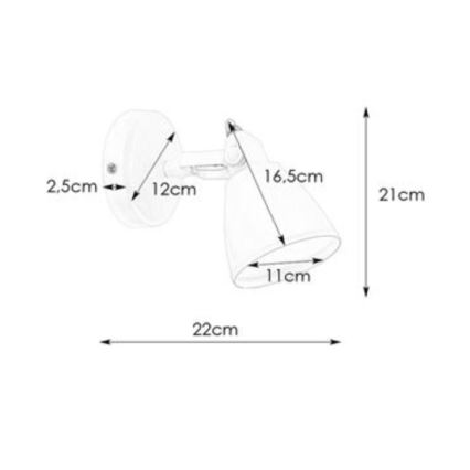 Markslöjd 108082 - Zidna lampa za kupatilo FJÄLLBACKA 1xG9/20W/230V IP44
