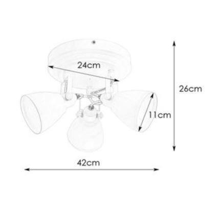 Markslöjd 108083 - Reflektorska lampa za kupatilo FJÄLLBACKA 3xG9/20W/230V IP44 bela