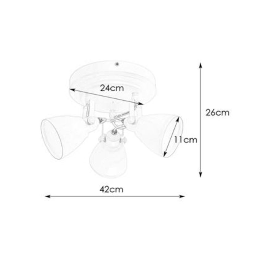Markslöjd 108083 - Reflektorska lampa za kupatilo FJÄLLBACKA 3xG9/20W/230V IP44 bela
