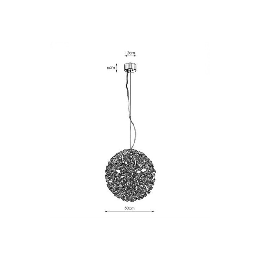 Markslöjd 108101 - Kristalni luster na sajli BOLID 9xG9/20W/230V