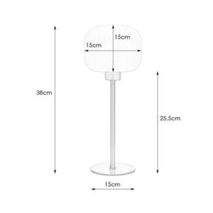 Markslöjd 108121 - Stona lampa SOBER 1xE27/60W/230V mat krom