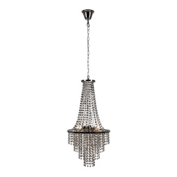 Markslöjd 108124 - Kristalni luster na lancu ALLINGTON 3xE14/25W/230V crno