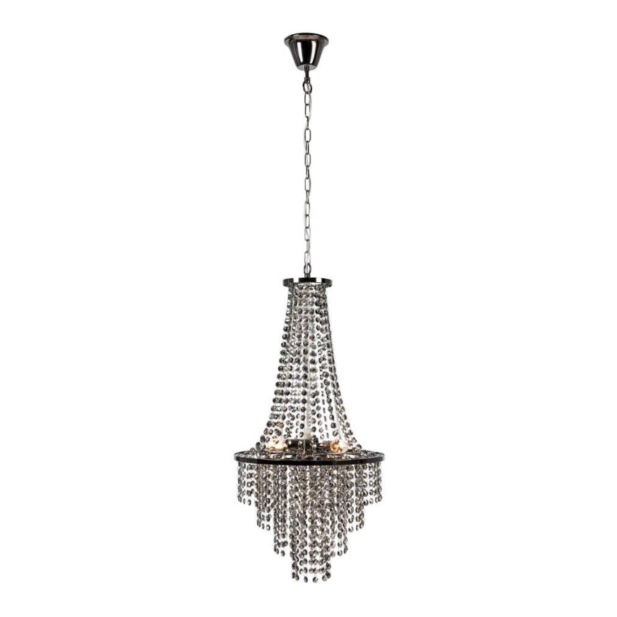 Markslöjd 108124 - Kristalni luster na lancu ALLINGTON 3xE14/25W/230V crno