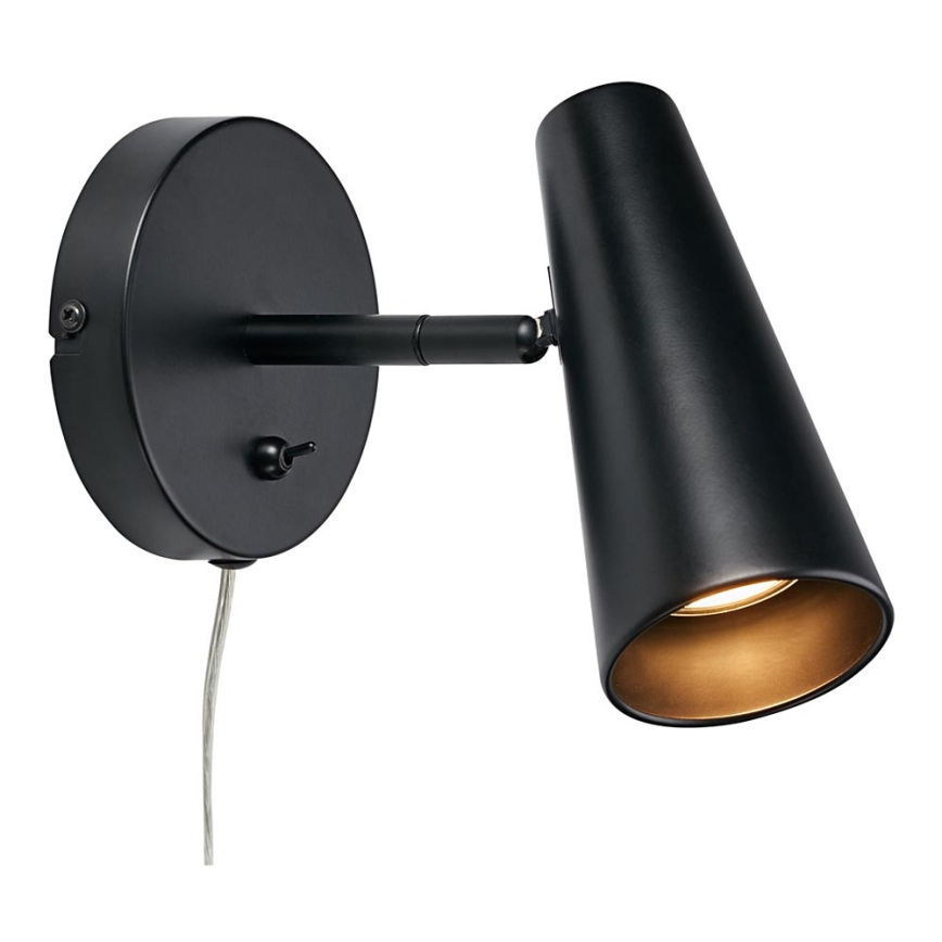Markslöjd 108200 - Zidna reflektorska lampa CREST 1xGU10/7W/230V crno