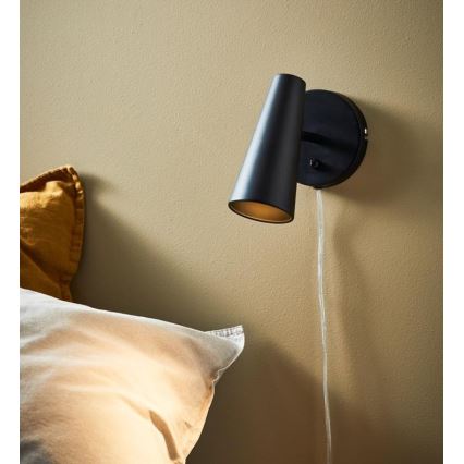 Markslöjd 108200 - Zidna reflektorska lampa CREST 1xGU10/7W/230V crno
