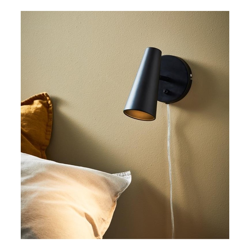 Markslöjd 108200 - Zidna reflektorska lampa CREST 1xGU10/7W/230V crno