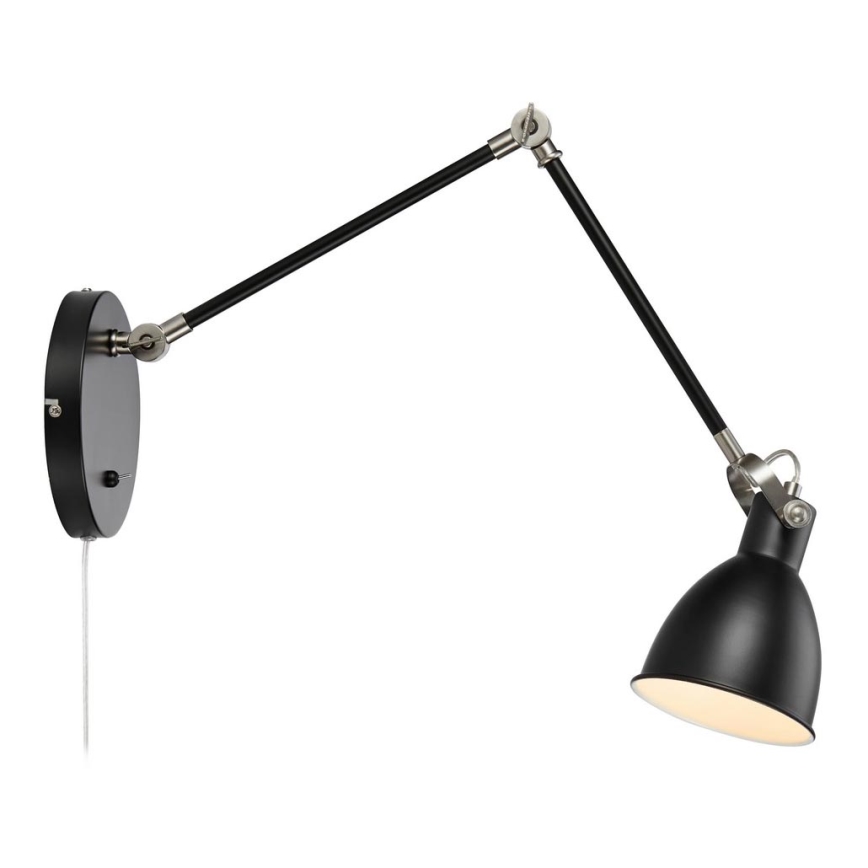 Markslöjd 108250 - Zidna lampa HOUSE 1xE14/40W/230V crno
