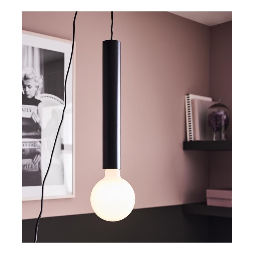 Markslöjd 108260 - Luster na sajli SENCILLO 1xE27/40W/230V crno