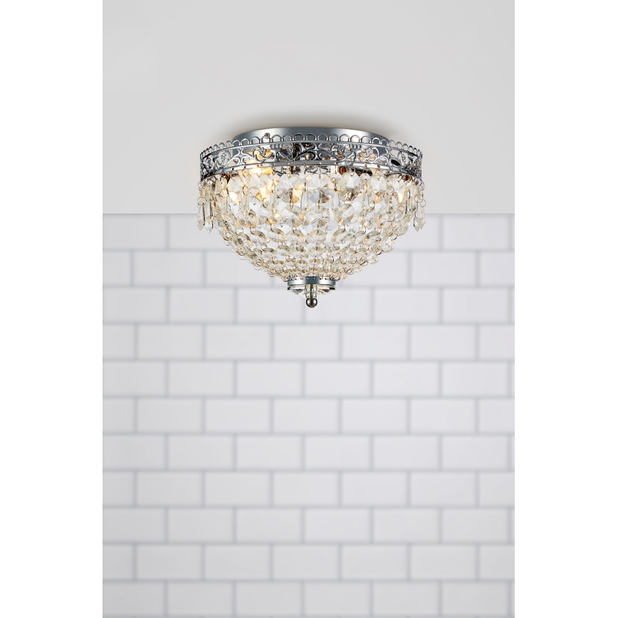 Markslöjd 108423 - Plafonjera JOLINE 2xE14/40W/230V mat krom