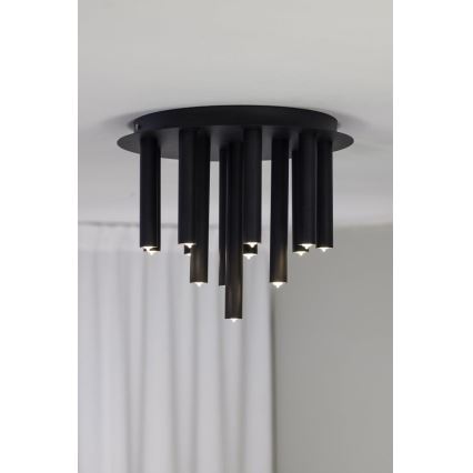Markslöjd 108505 - Plafonjera GOCCE 13xG9/10W/230V crno