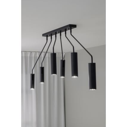 Markslöjd 108508 - Reflektorska lampa RAMUS 6xGU10/25W/230V crno