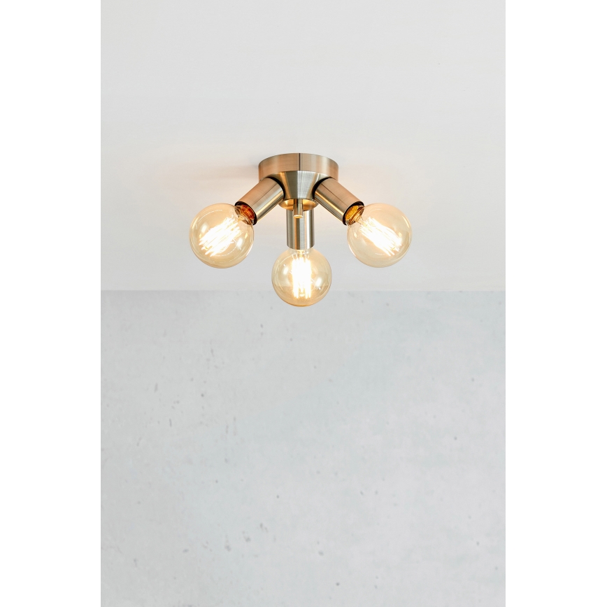 Markslöjd 108551 - Plafonjera MAZZO 3xE27/40W/230V mat krom